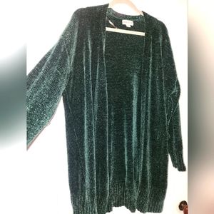 NWOT Ava and Viv Chenille Cardigan Size 1x